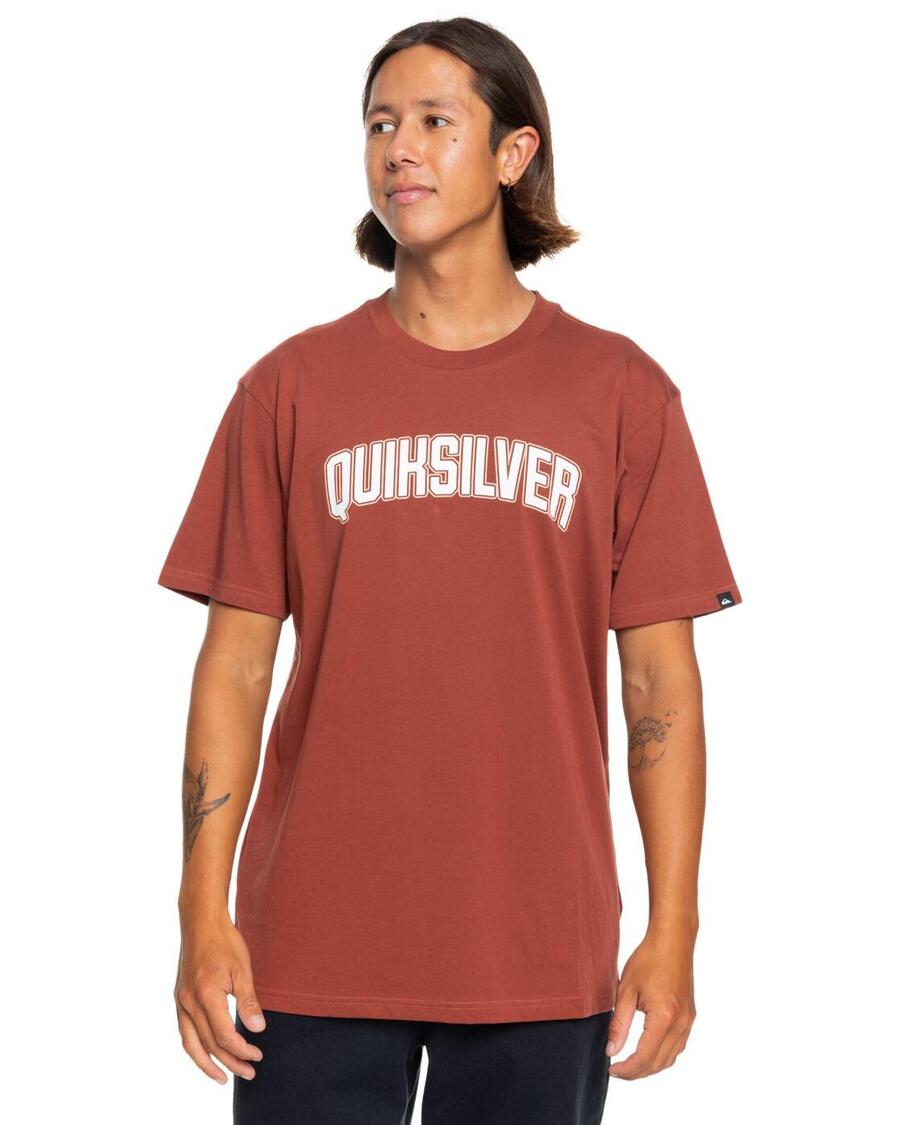

QUIKSILVER Футболка СТИПЕНДИЯ коричневая мужская