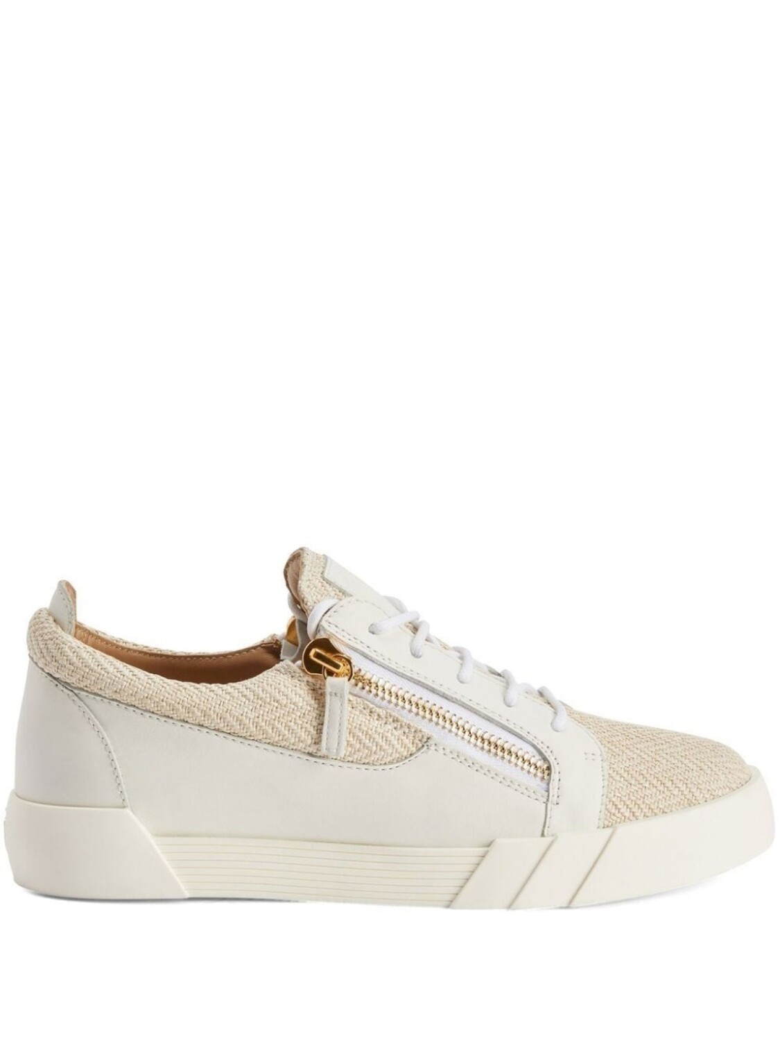 

Кроссовки Giuseppe Zanotti With Inserts, белый/бежевый