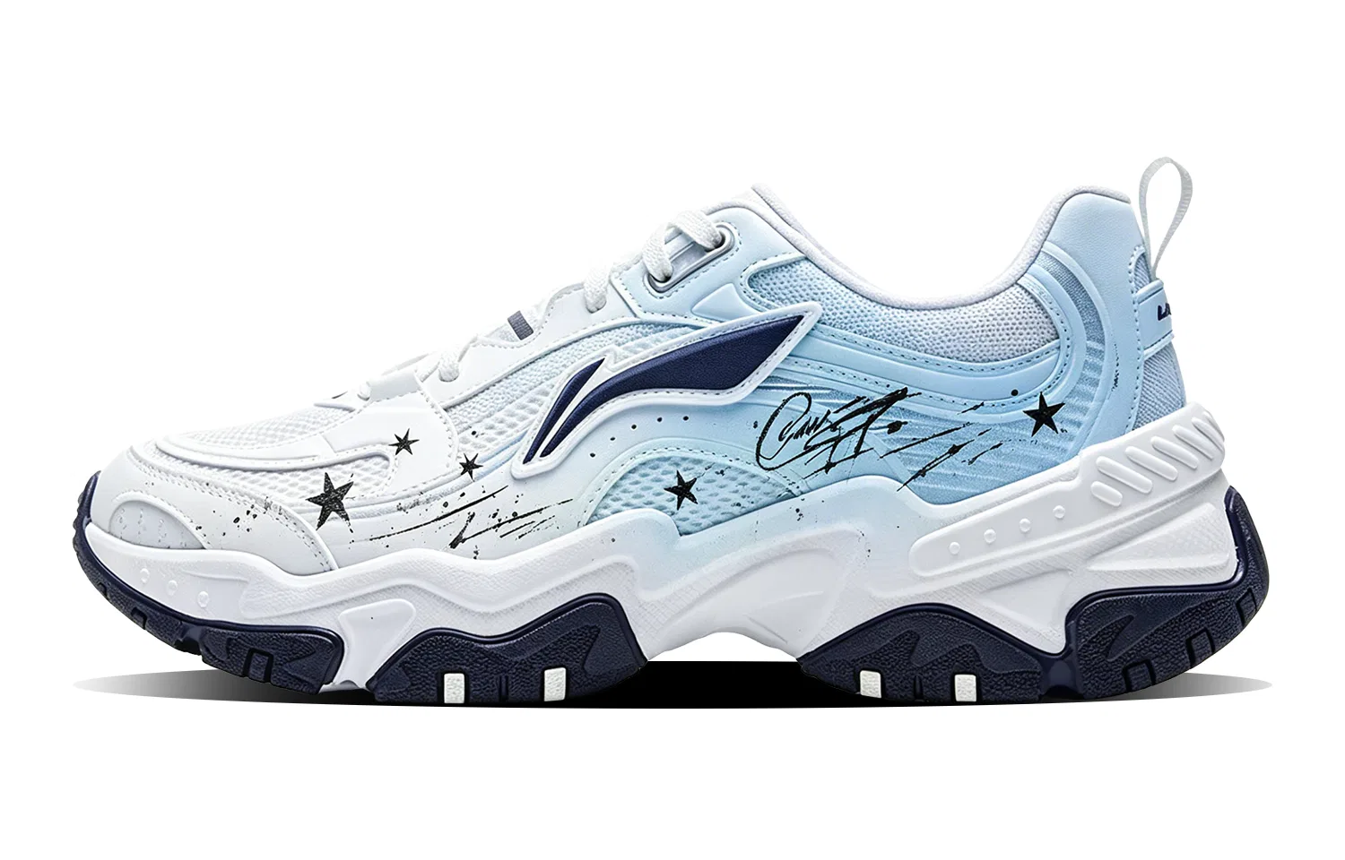 Кроссовки повседневные с амортизацией Li-Ning Brown Sugar Light Blue