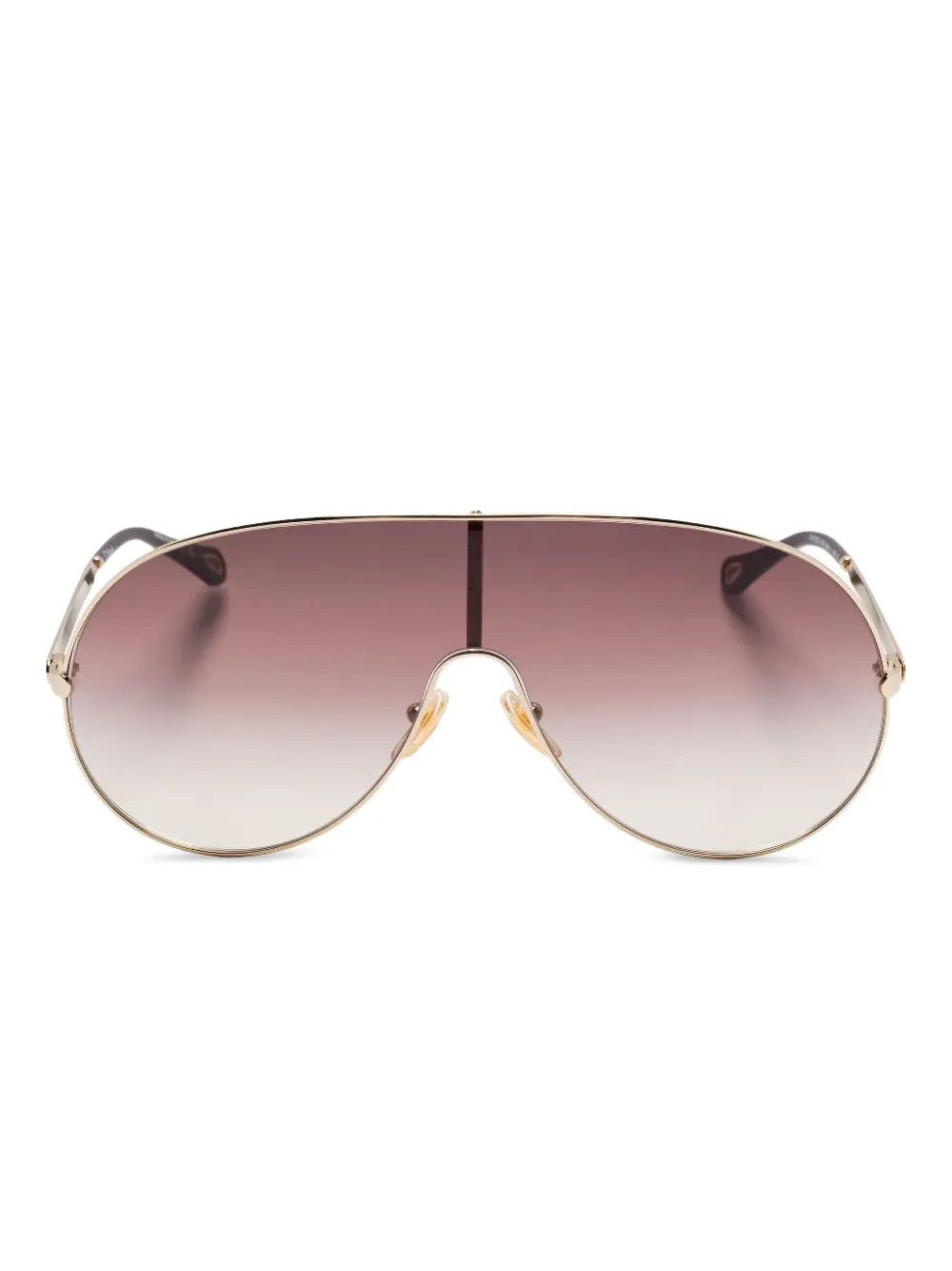 

Солнцезащитные очки-маска Aly Chloé Eyewear, золотой
