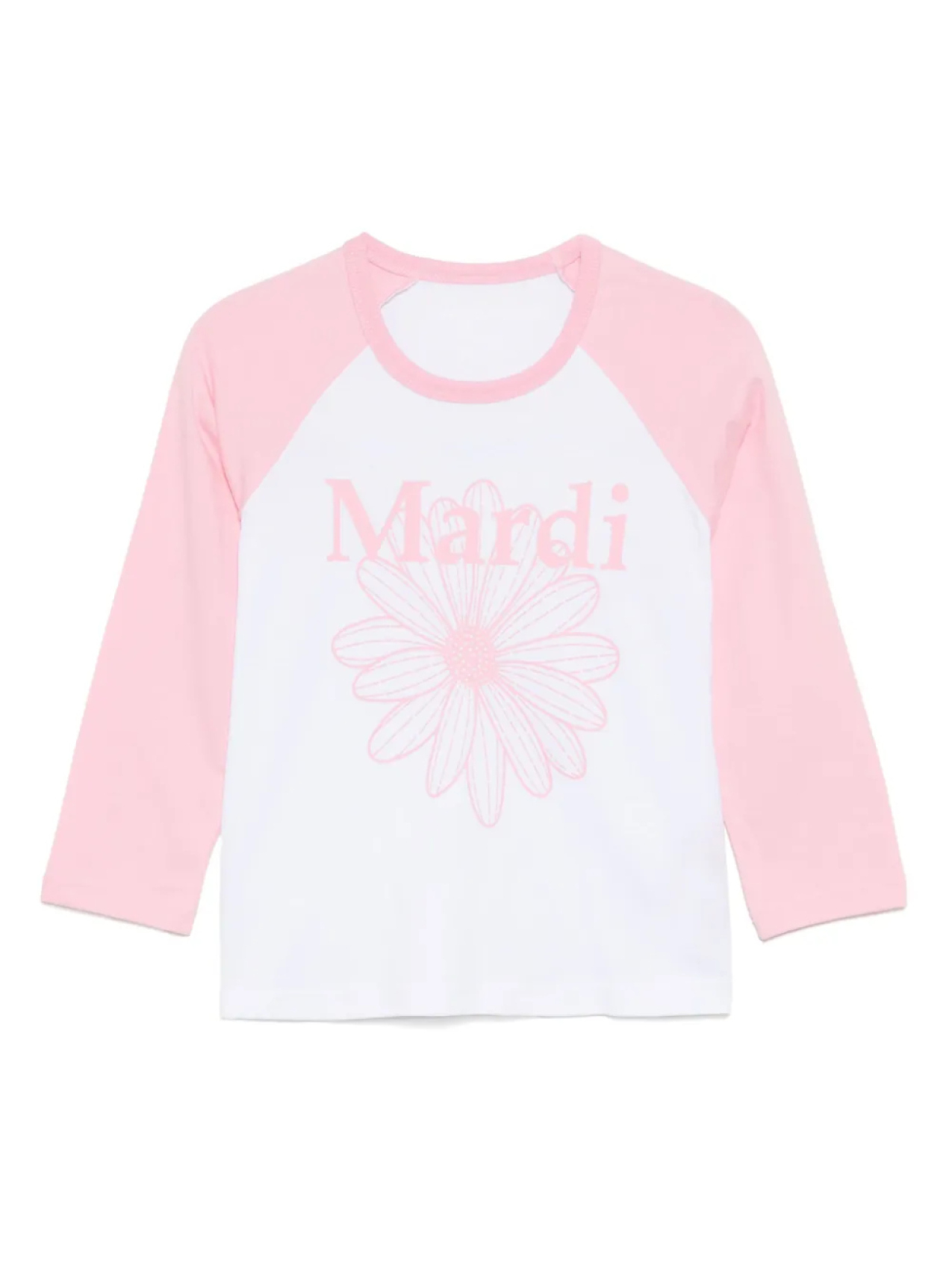 

Mardi Mercredi Les Petites футболка Flowermardi с рукавами реглан, белый