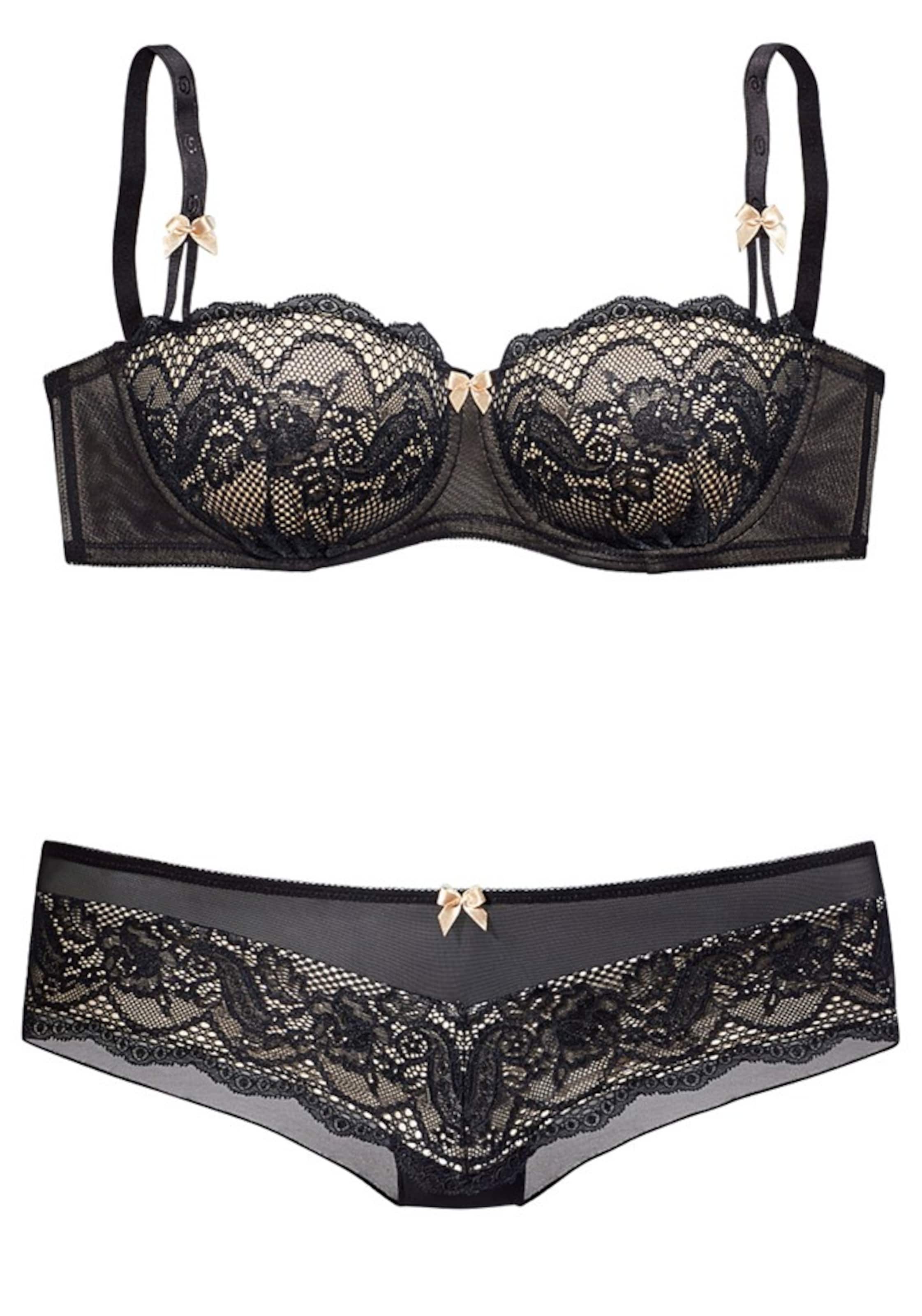 

s.Oliver Комплект нижнего белья балконет в черном цвете