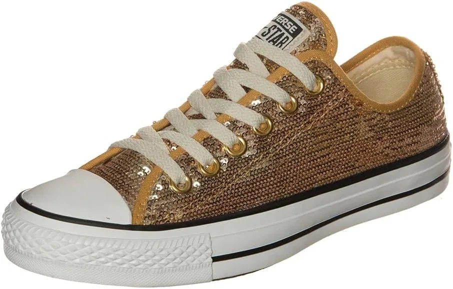 Кроссовки Converse, CT Sequin Ox Fashion Sequin Casual Shoes, Gold White