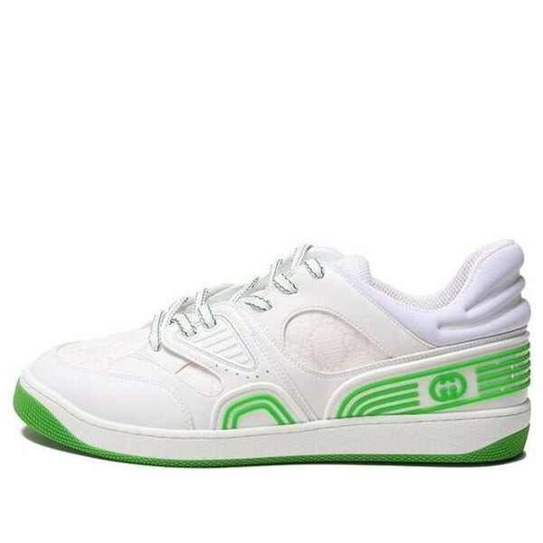 Кроссовки basket 'white green' Gucci, белый