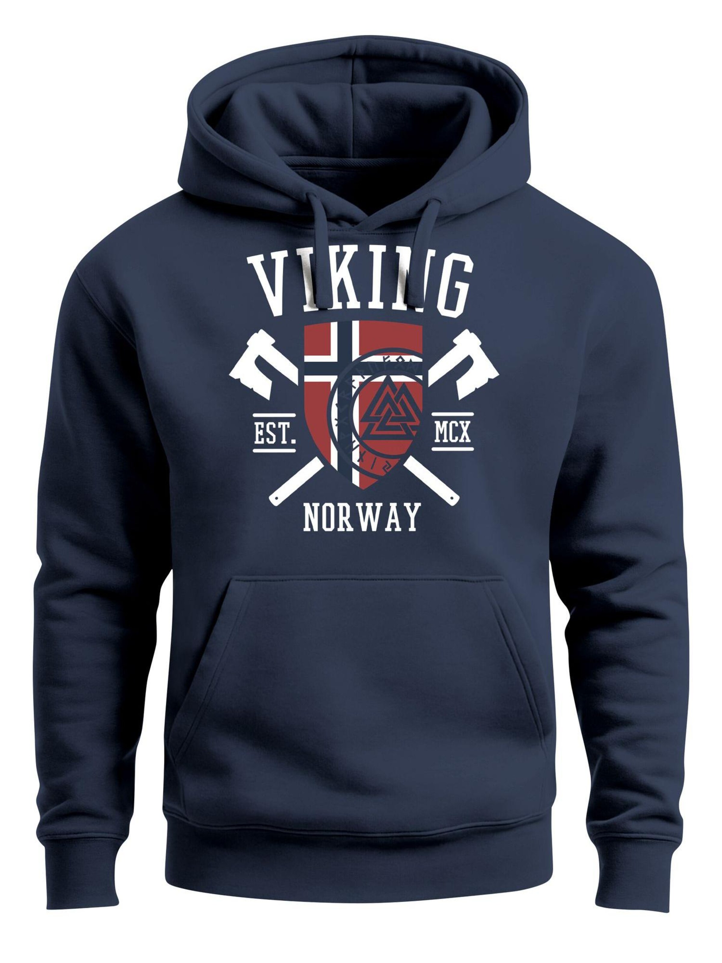 

Neverless Толстовка 'Viking' в цвете Navy