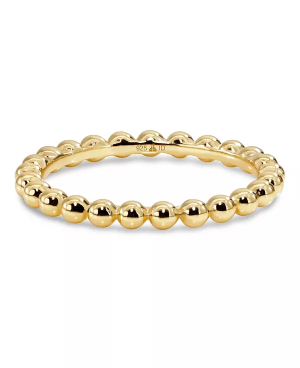 

Кольцо с шариком из бисера, позолоченное серебро 925 пробы Devata, gold