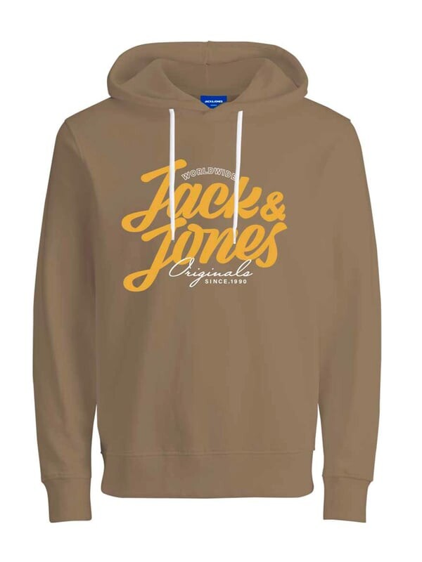 

Толстовка с капюшоном Jack & Jones, коричневый