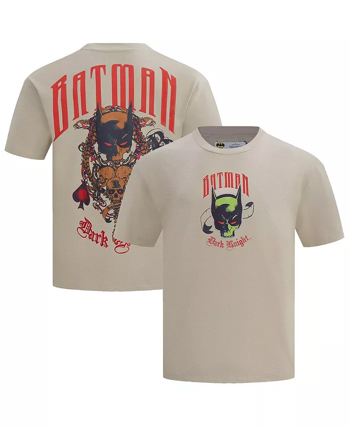 

Мужская футболка Tan Batman Comics Olde English Freeze Max