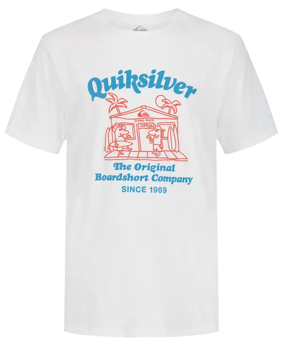 Детская футболка с коротким рукавом 8-20 Shoppe Quiksilver, белый