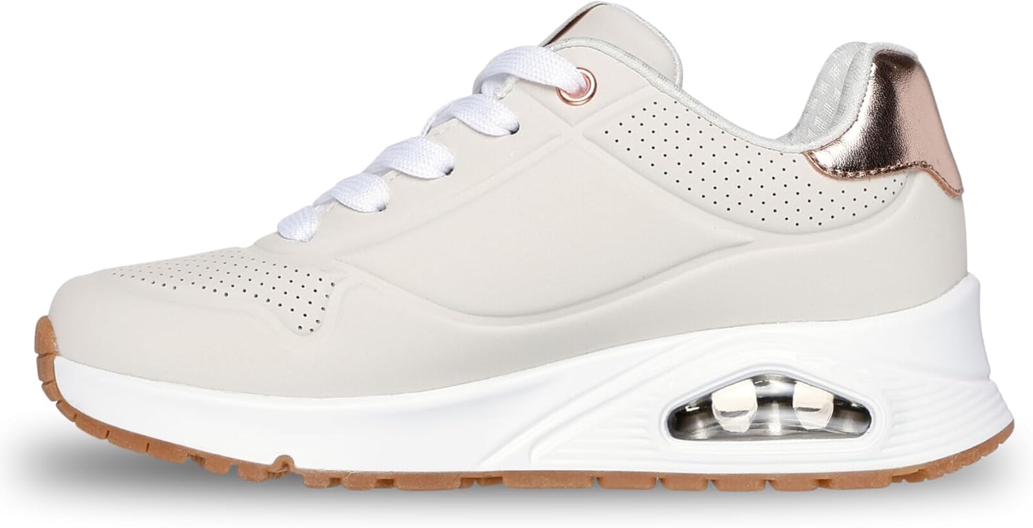 Детские кроссовки Skechers Kids' Uno Gen1 Shimmer Away, Natural — фото 4