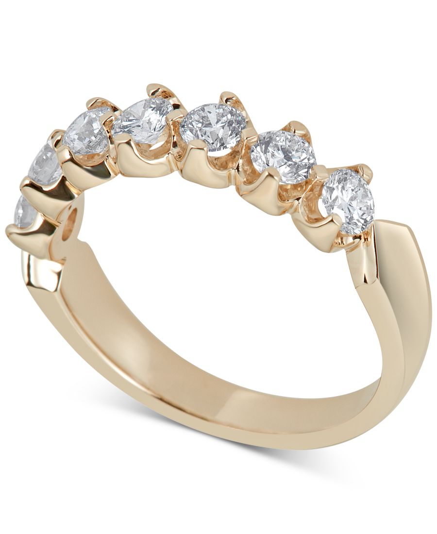 

Кольцо с бриллиантами в форме ракушки (общий вес 0,5-2 карата) из белого золота 14 карат Macy's, Yellow Gold