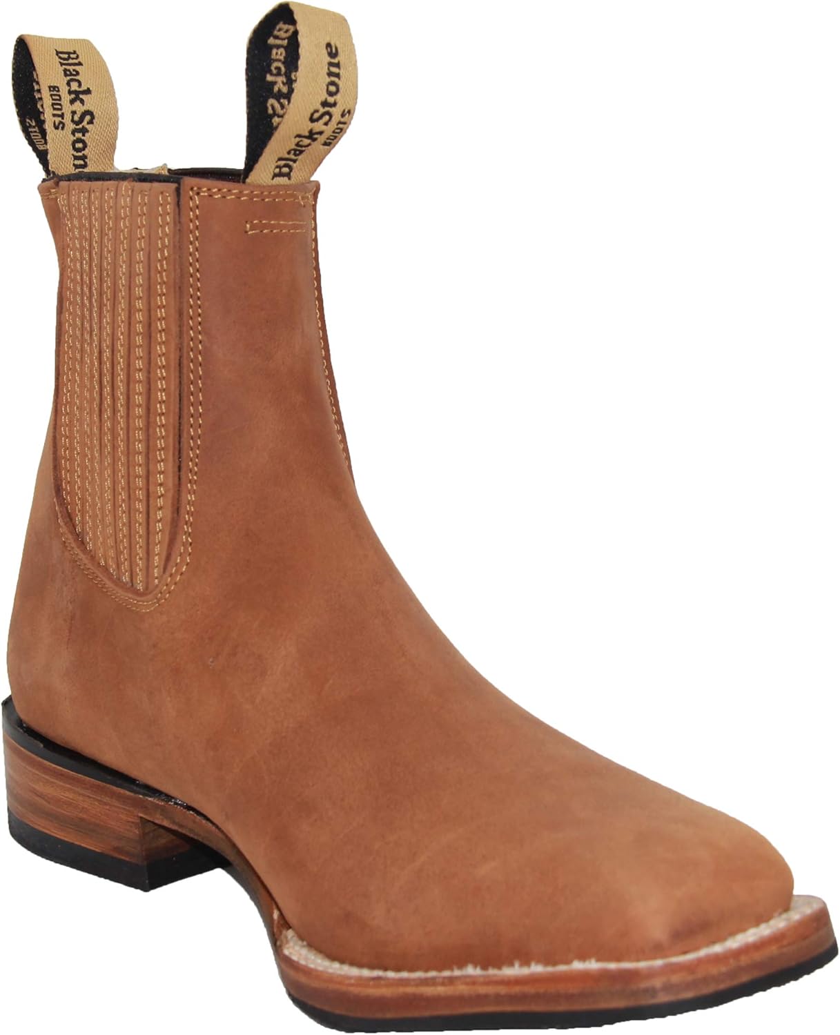 

Мужские короткие ковбойские ботинки The Western Shops с квадратным носком из натуральной кожи Generic