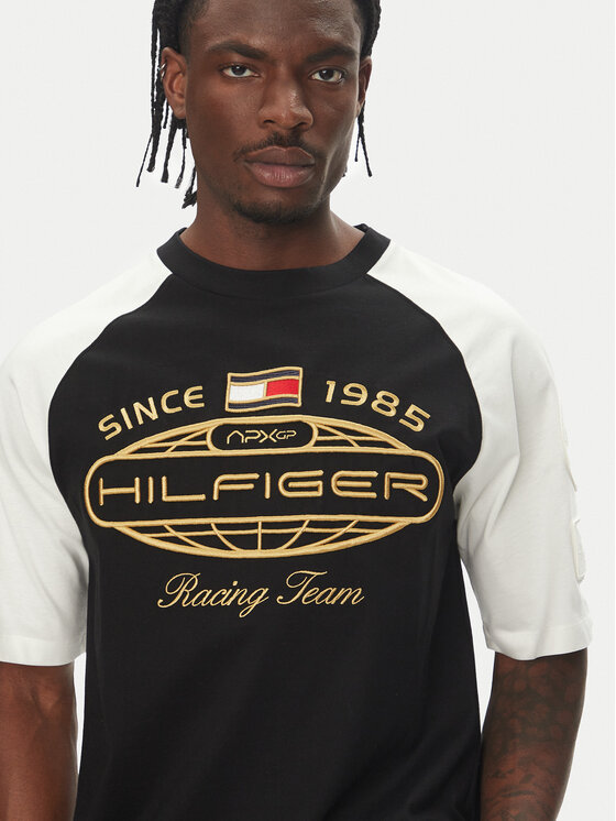 Футболка Tommy Hilfiger F1 Movie черная — фото 4