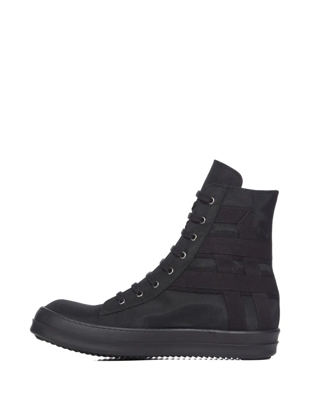 Веганские кроссовки с высокими вставками Rick Owens Drkshdw, черный — фото 3