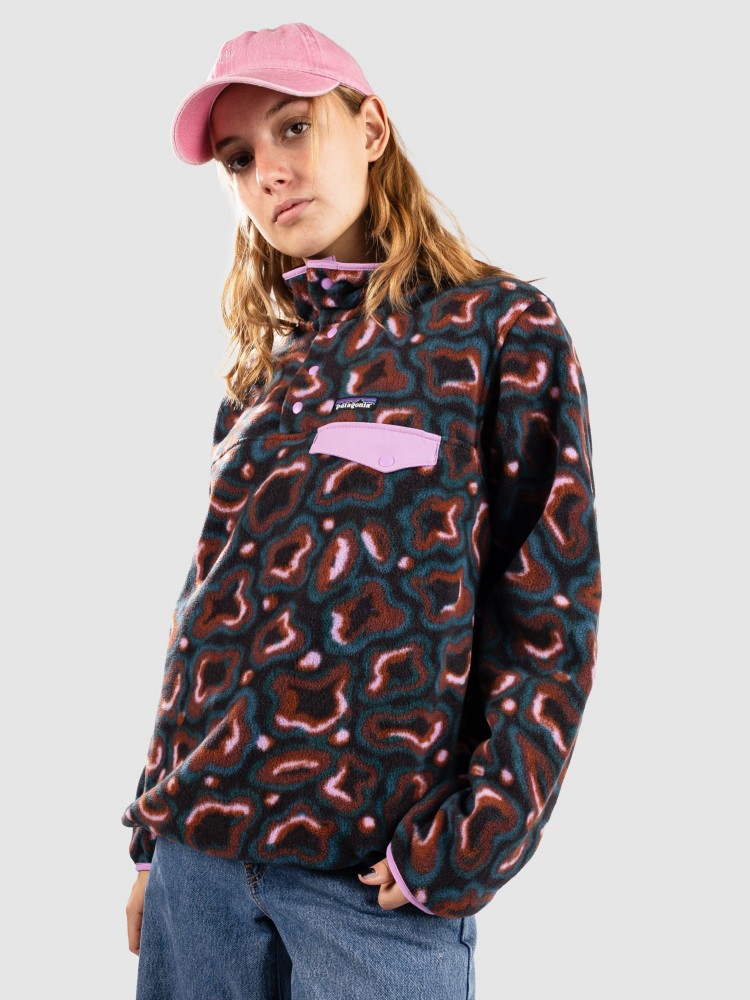 Флисовый пуловер Patagonia LW Synch Snap-T Half-Zip Fleece Pullover, soft spirea/dried vanilla