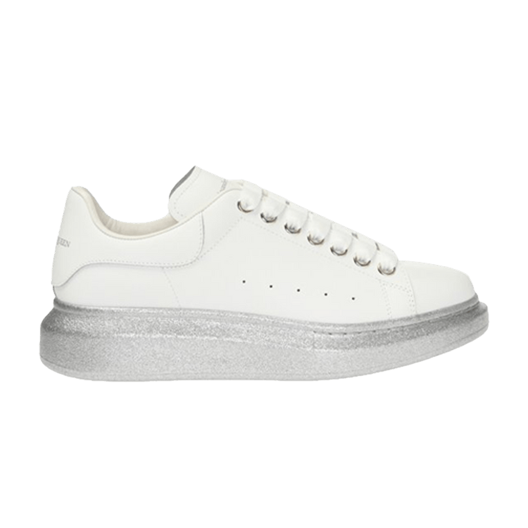 Кроссовки Alexander McQueen Wmns Oversized Sneaker 'White Silver', серебряный