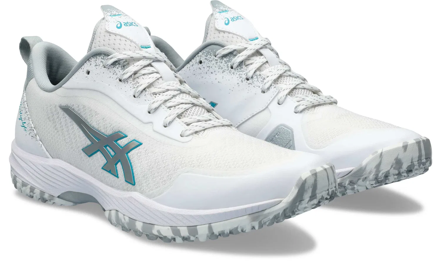Теннисные кроссовки «Prestigelyte 5 OC» от ASICS, White/Lagoon
