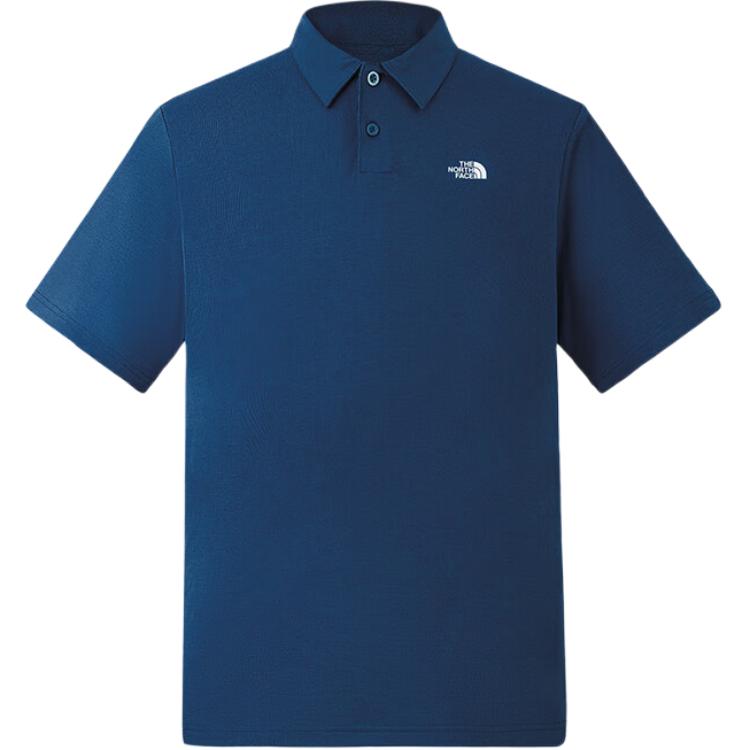 

THE NORTH FACE Футболка-поло SS25 мужская синяя, Синий, THE NORTH FACE Футболка-поло SS25 мужская синяя