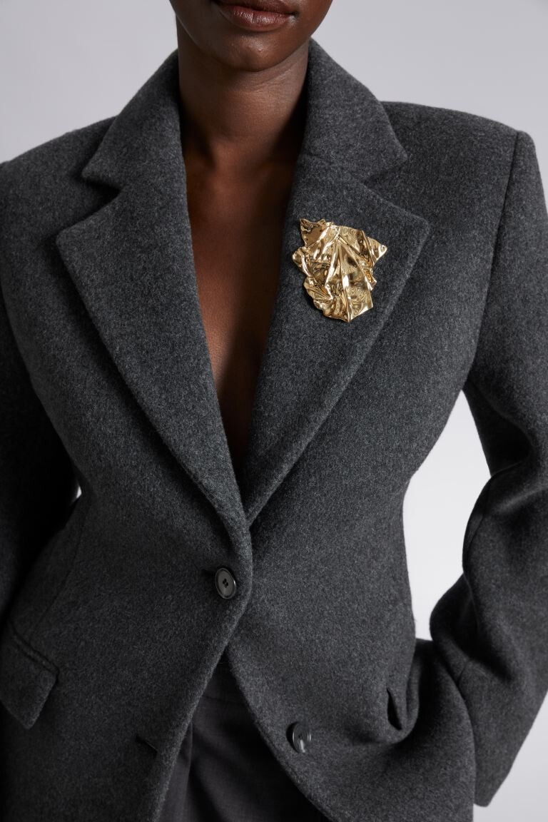

Блейзер оверсайз H&M, серый