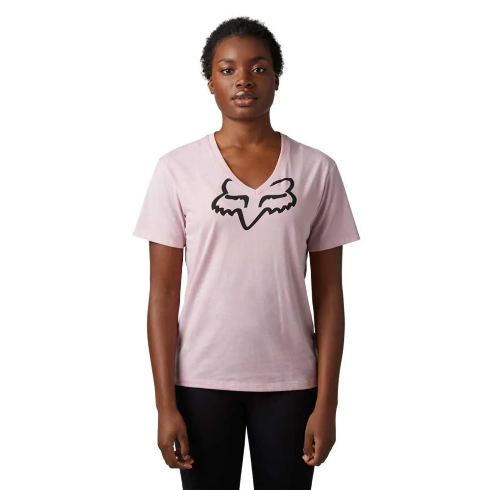 

Футболка Fox Racing Boundary short sleeve v neck, розовый