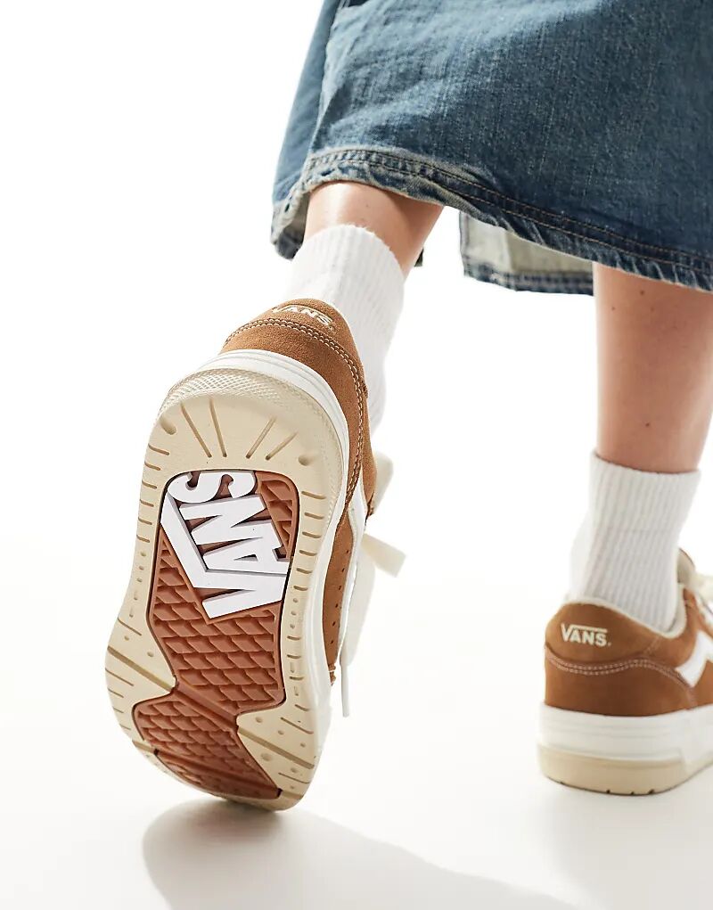 Кроссовки hylane из массивной замши коричневого цвета Vans — фото 3