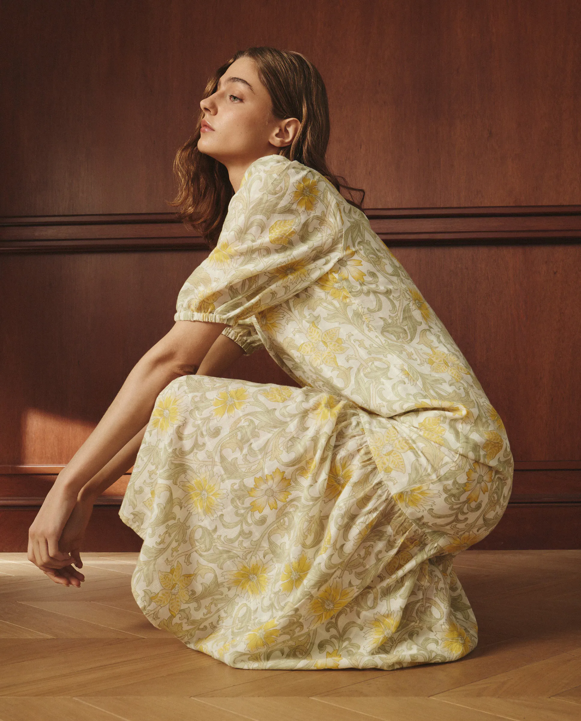 

Женское миди-платье с коротким рукавом Lloyd's, желтый