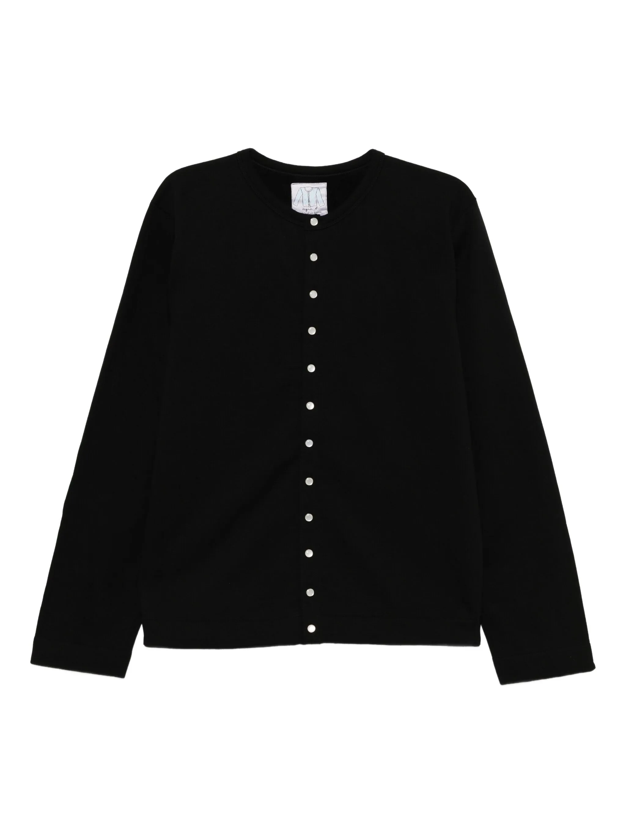 

Хлопковая толстовка Agnès B., черный