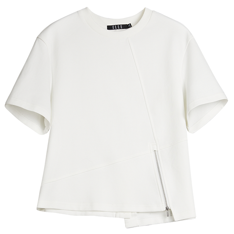 

ELLE Футболка Women's White Crew Neck Moderate, Белый, ELLE Футболка Women's White Crew Neck Moderate