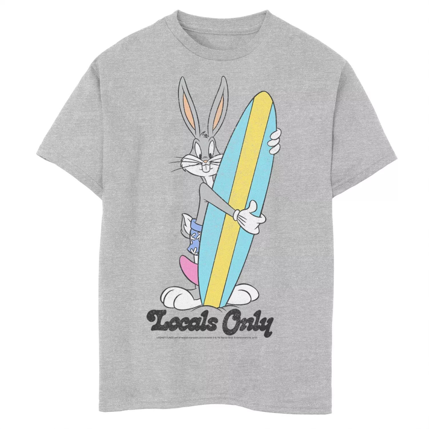 

Футболка с рисунком Looney Tunes Bug Bunny Locals Only для мальчиков 8–20 лет Licensed Character