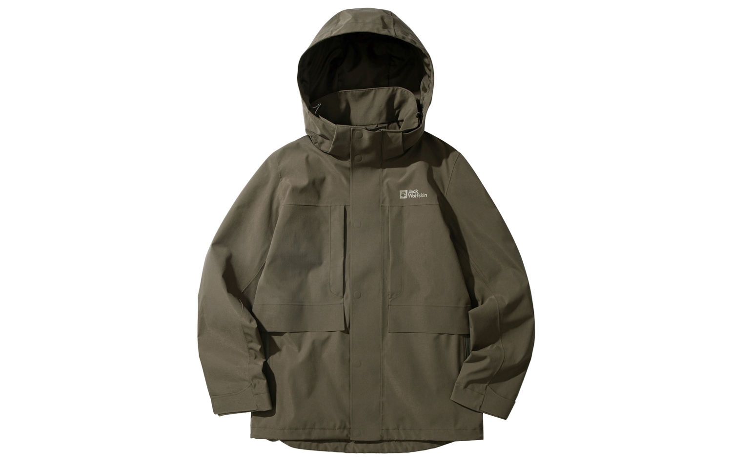 

JACK WOLFSKIN Мужская ветровка для походов на открытом воздухе водонепроницаемая ветрозащитная дышащая влагоотталкивающая, Coffee/5719