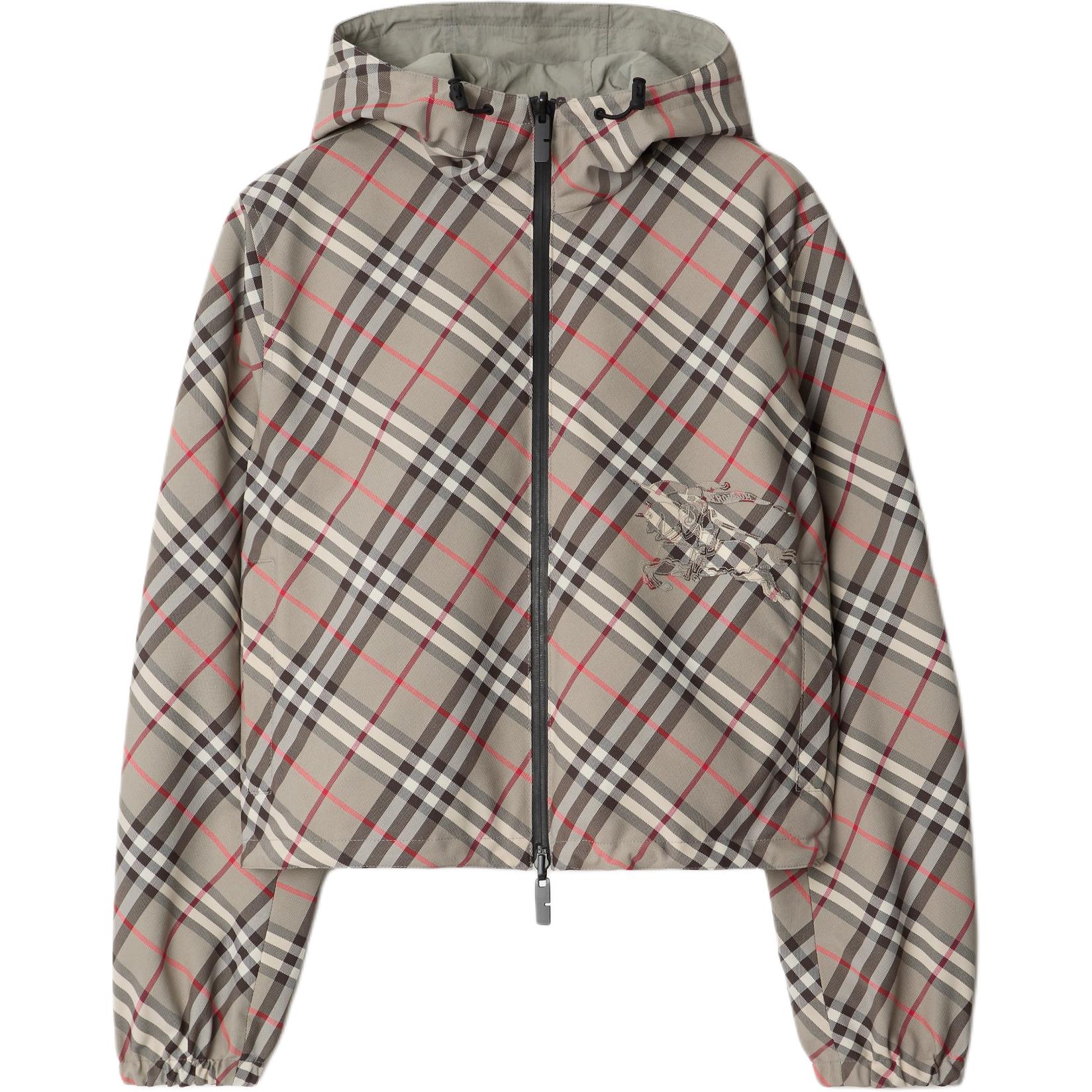 

Реверсивная клетчатая куртка Burberry, светло-фиолетовый серый