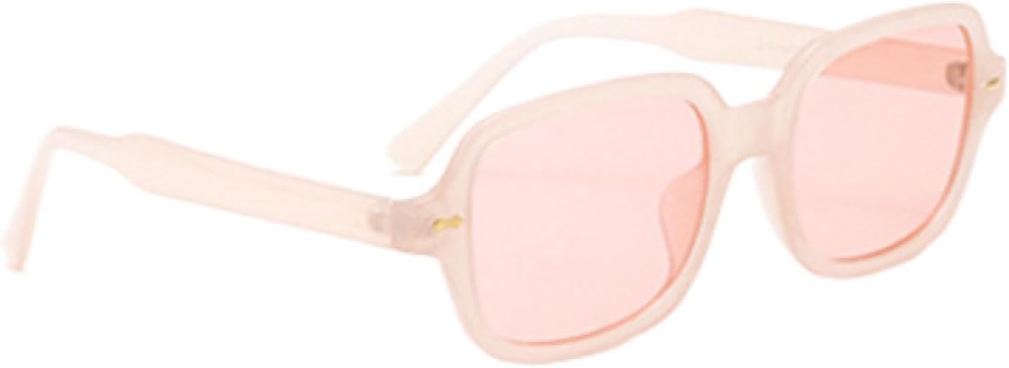 

Солнцезащитные очки с защитой от УФ-излучения UV400 | Маленькая оправа, желтые, с заклепками | Для женщин и мужчин, для занятий спортом на открытом воздухе и вождения DSVIGF, Pink-pink