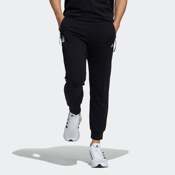 Спортивные штаны adidas Wj Pnt Ft Series Solid Color Slim Fit Bundle Feet Sports Pants Black, черный — фото 2