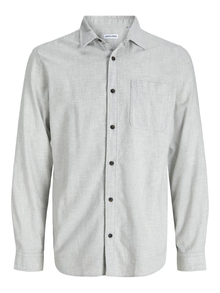 

Рубашка Jack & Jones, светло-серый меланж