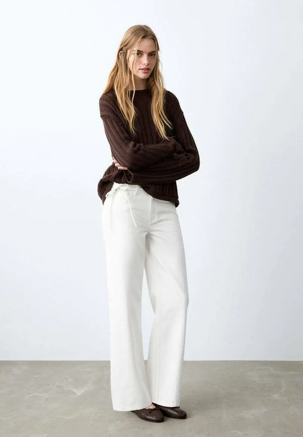 Подростковые прямые джинсы Mango Kids, White
