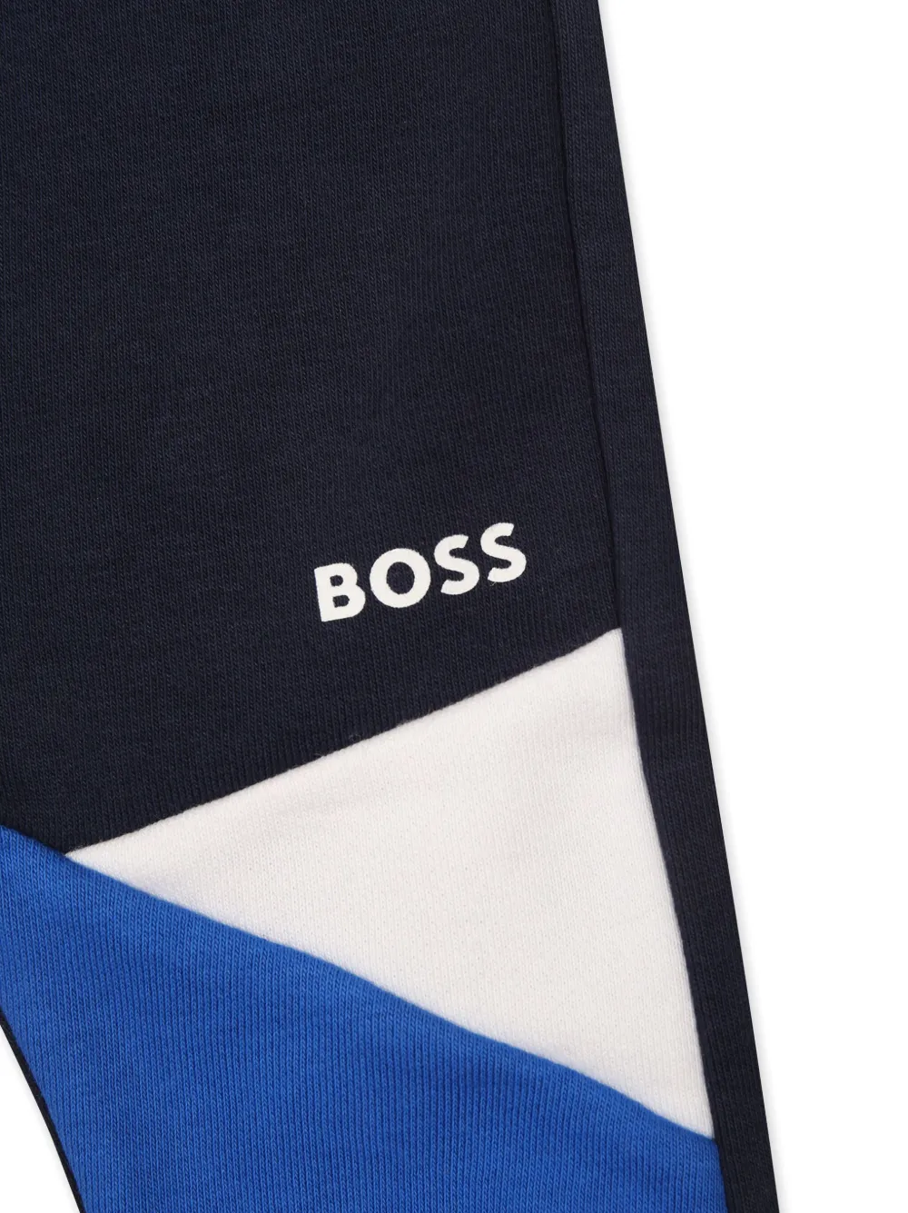 Спортивный костюм в стиле колор-блок BOSS Kidswear, синий — фото 3
