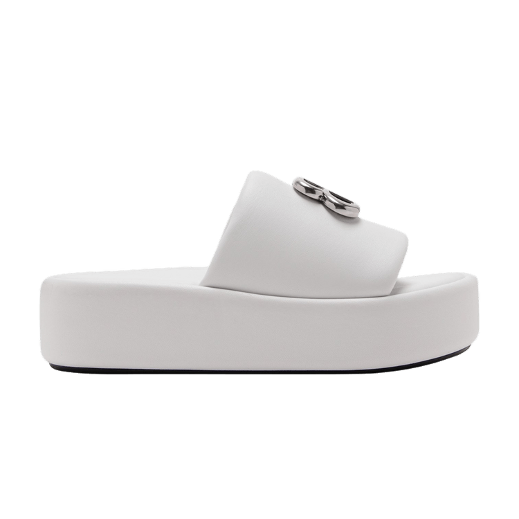 Шлепанцы Balenciaga Wmns Rise Slide 'White Silver', белый