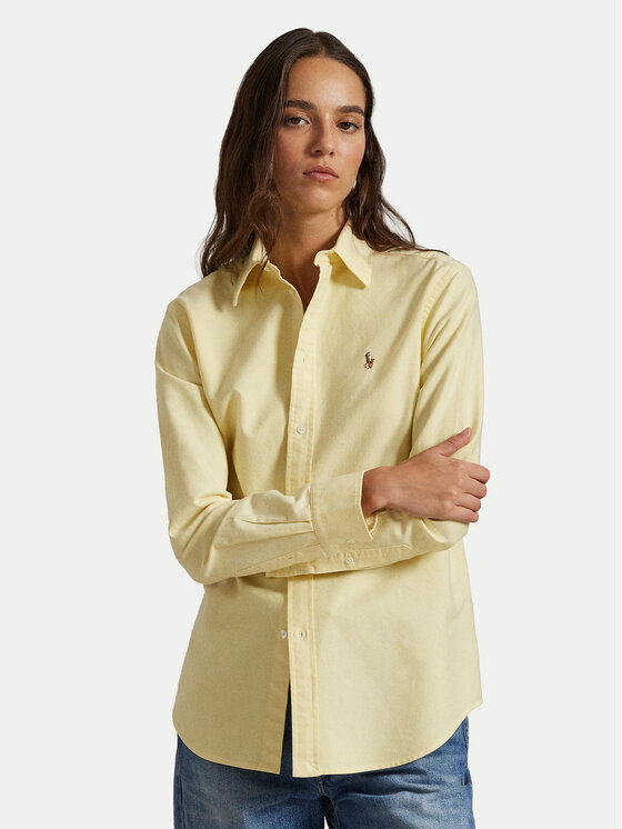 

Рубашка relaxed fit 211970736505 Polo Ralph Lauren, желтый
