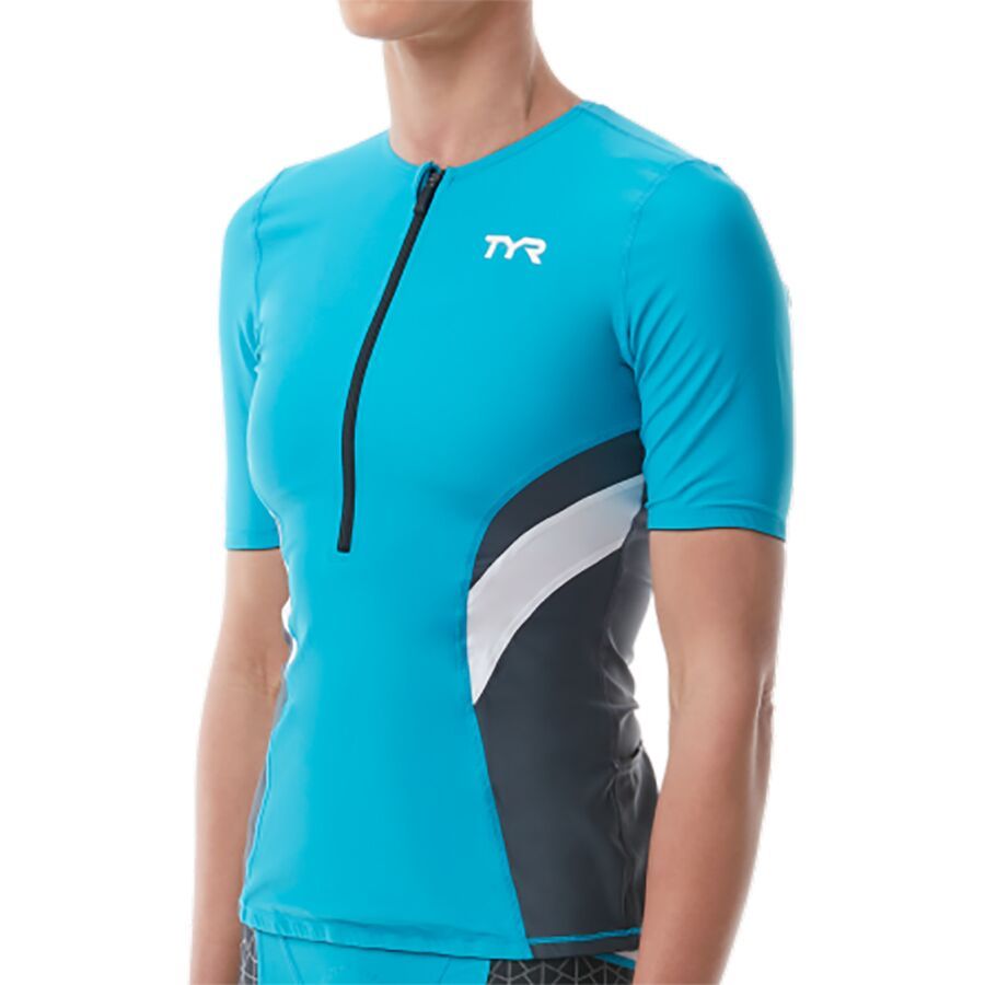 

Женская футболка с коротким рукавом "Competitor" TYR TYR, Turquoise/Grey/White