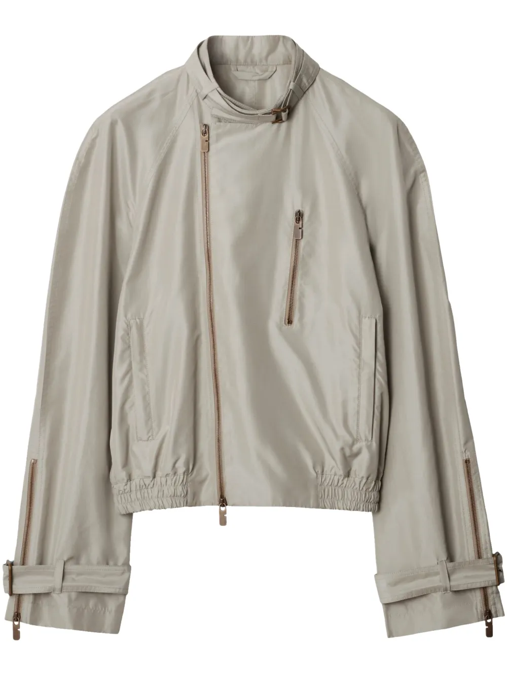 

Шелковая куртка Harrington BURBERRY, серый