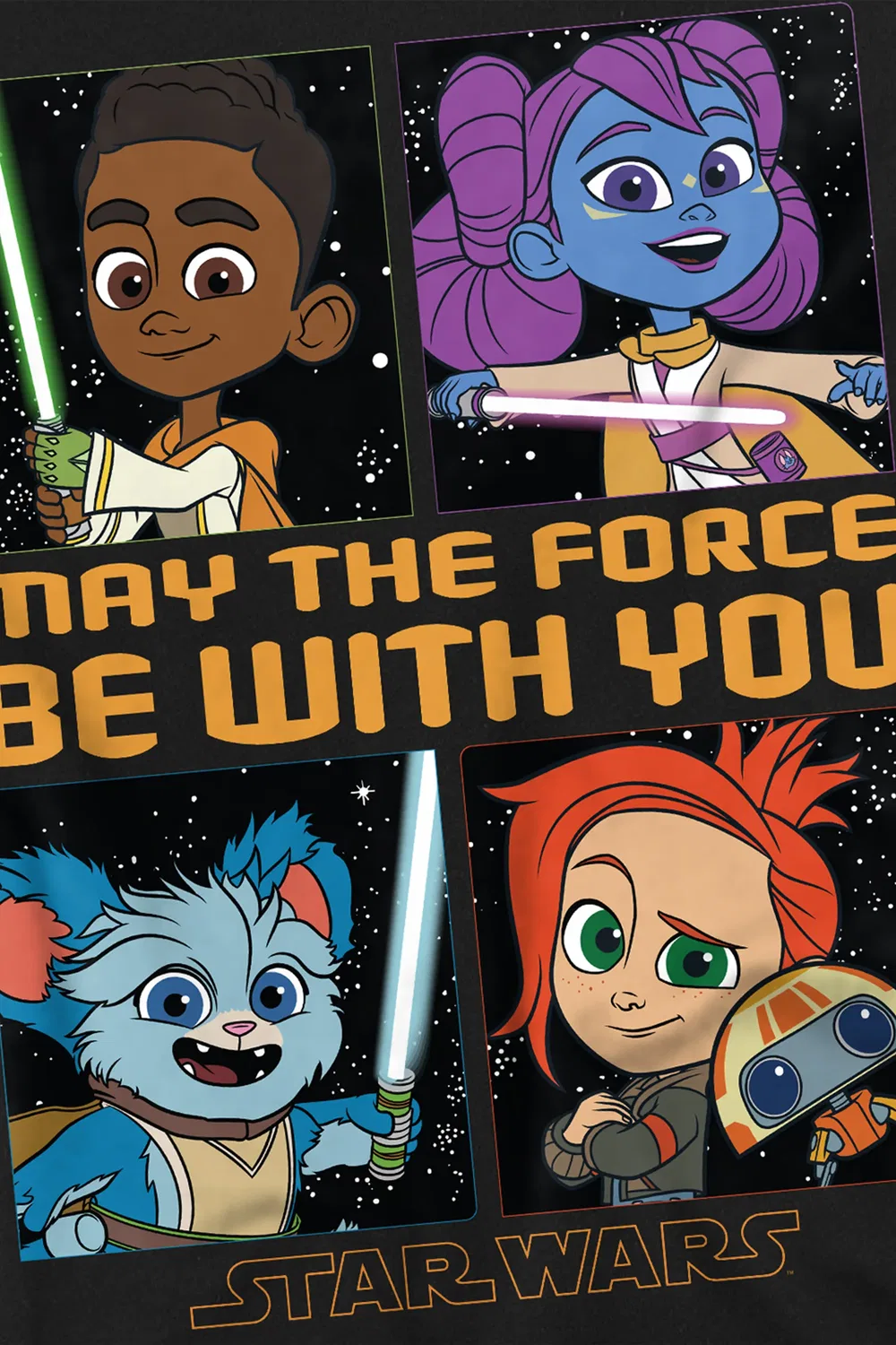 Детская толстовка Star Wars Young Jedi Adventure, черный — фото 2