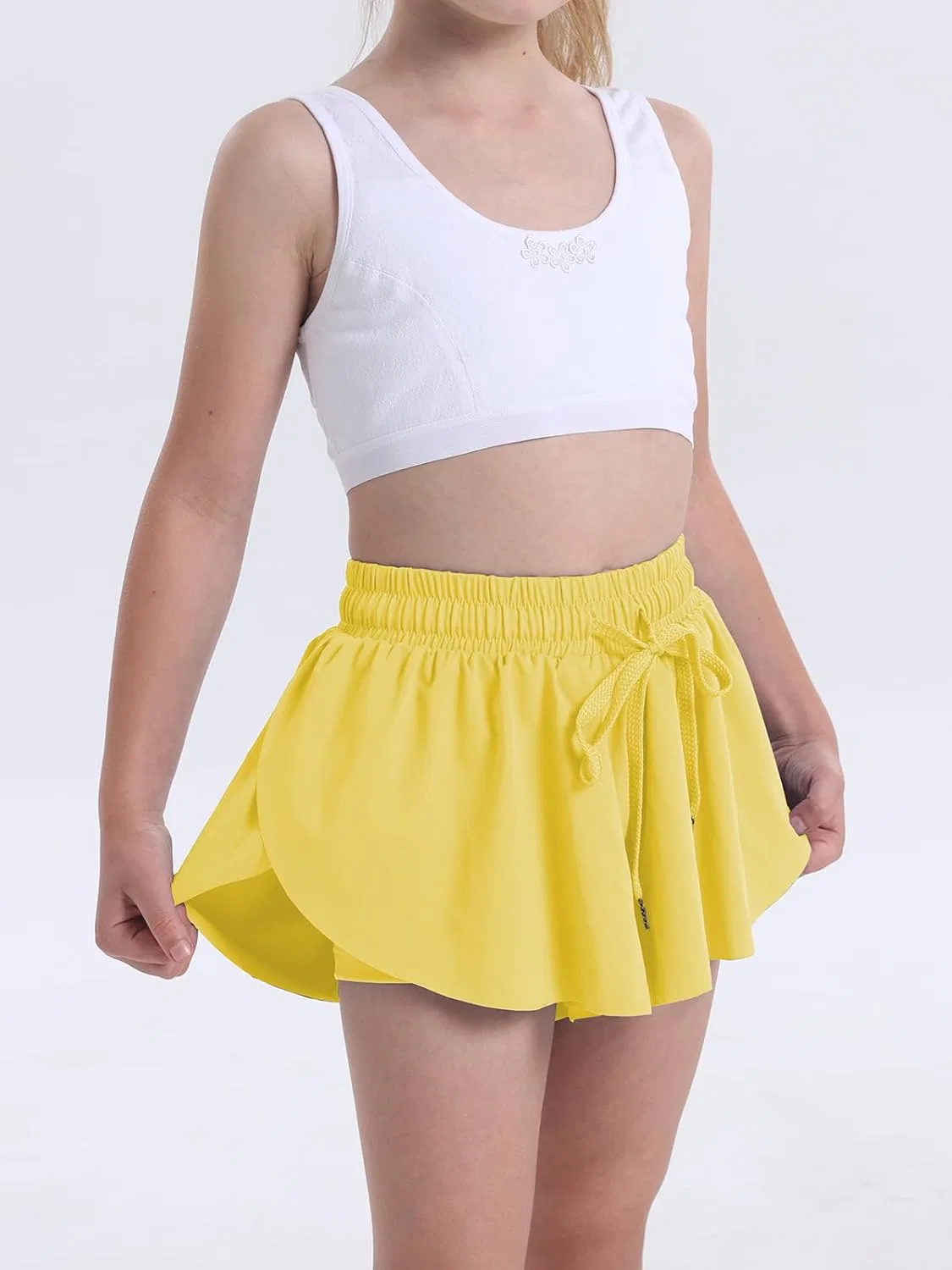 Шорты для девочек Flowy Shorts Heyielda, цвет Lemon Yellow — фото 3
