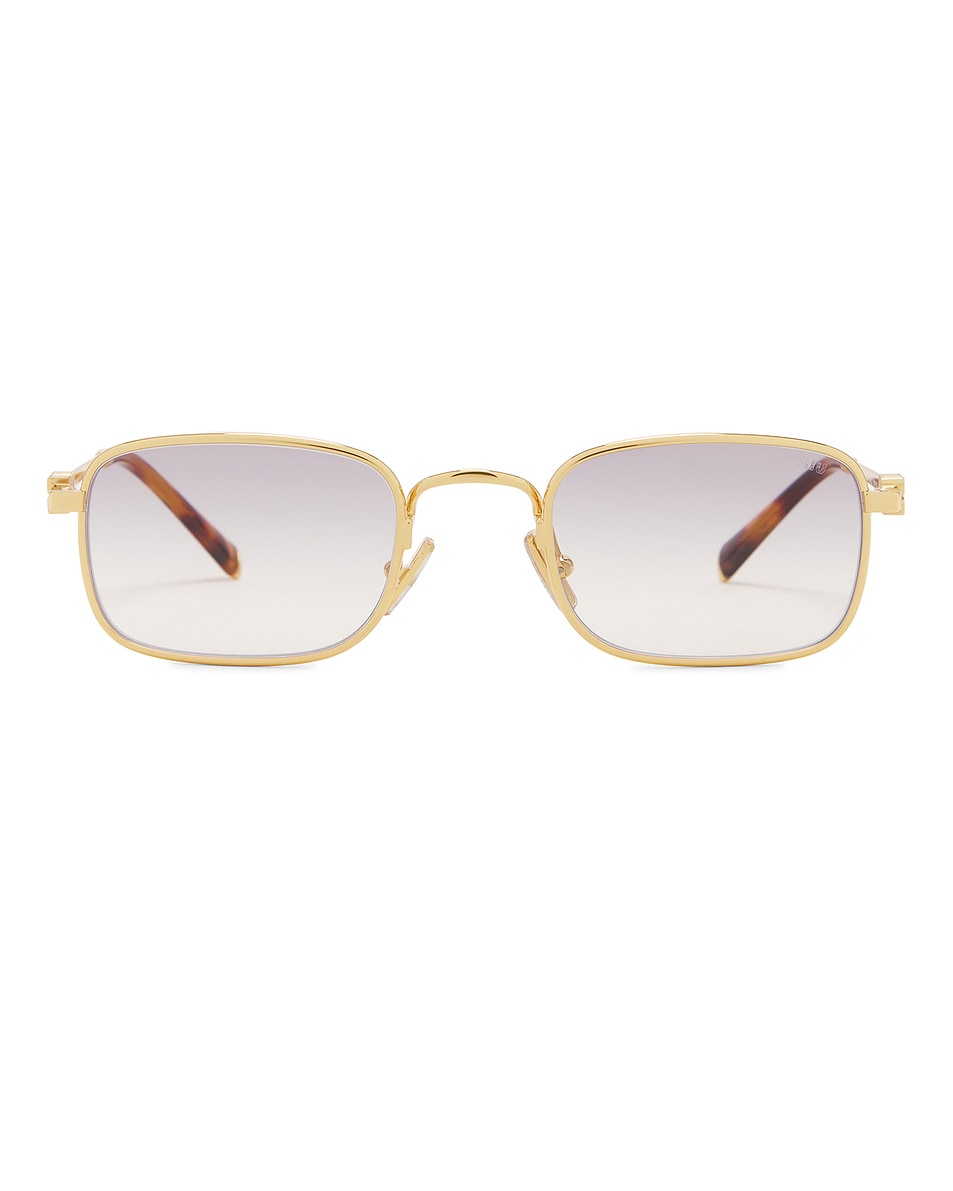 

Прямоугольные солнцезащитные очки Miu Miu, Gold