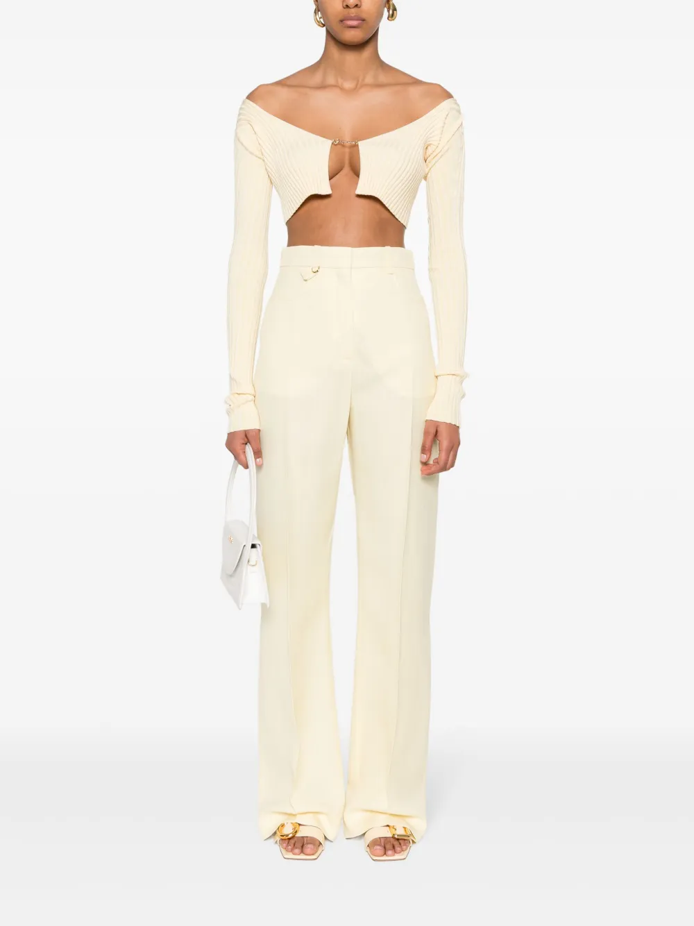 Расклешенные брюки Le Pantalon Sauge JACQUEMUS, желтый — фото 2