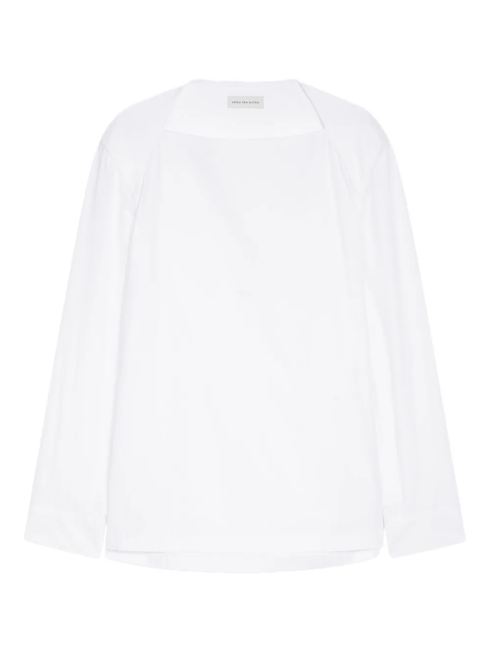 

Рубашка с вырезом-лодочкой DRIES VAN NOTEN, белый