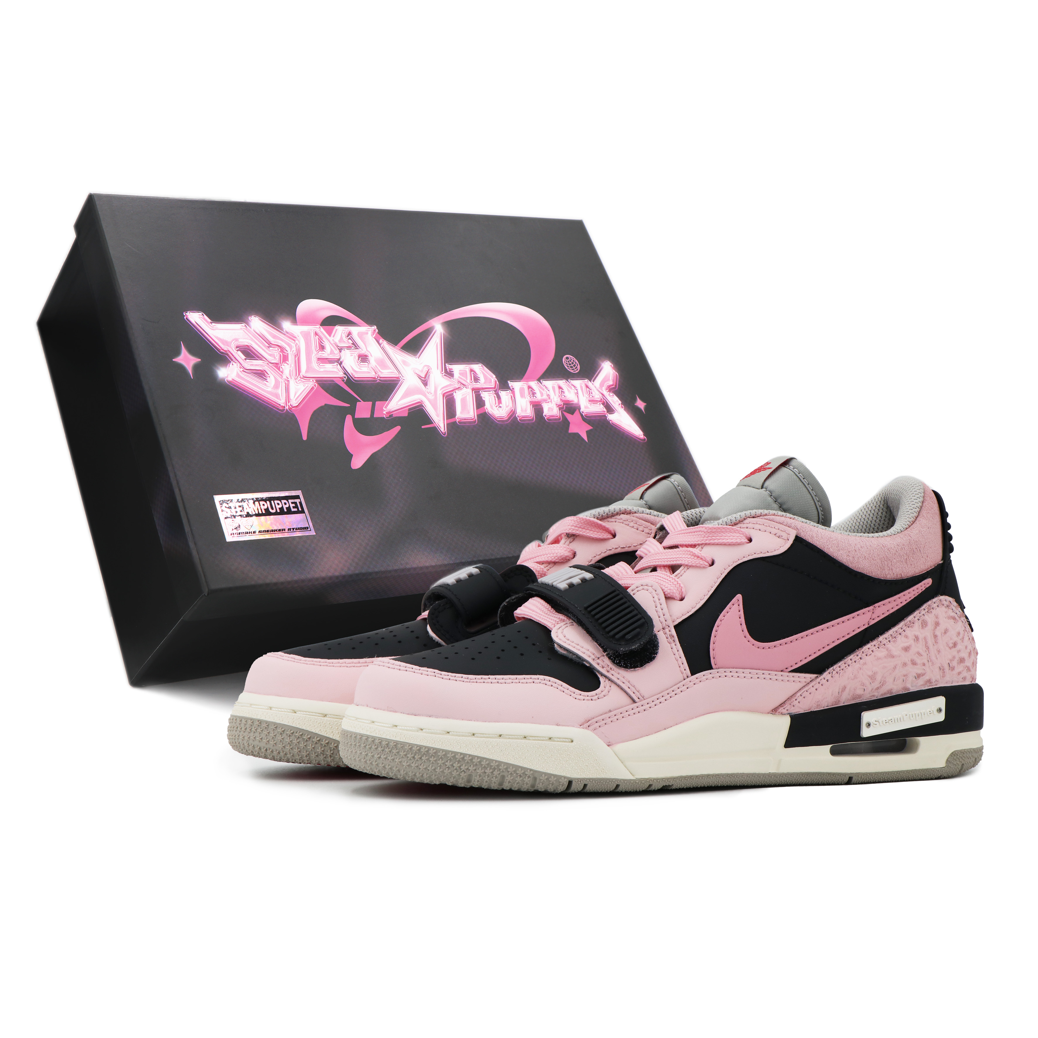 

Кроссовки Jordan Legacy 312 Vintage Basketball Shoes Women's Low-top Black/pink, розовый