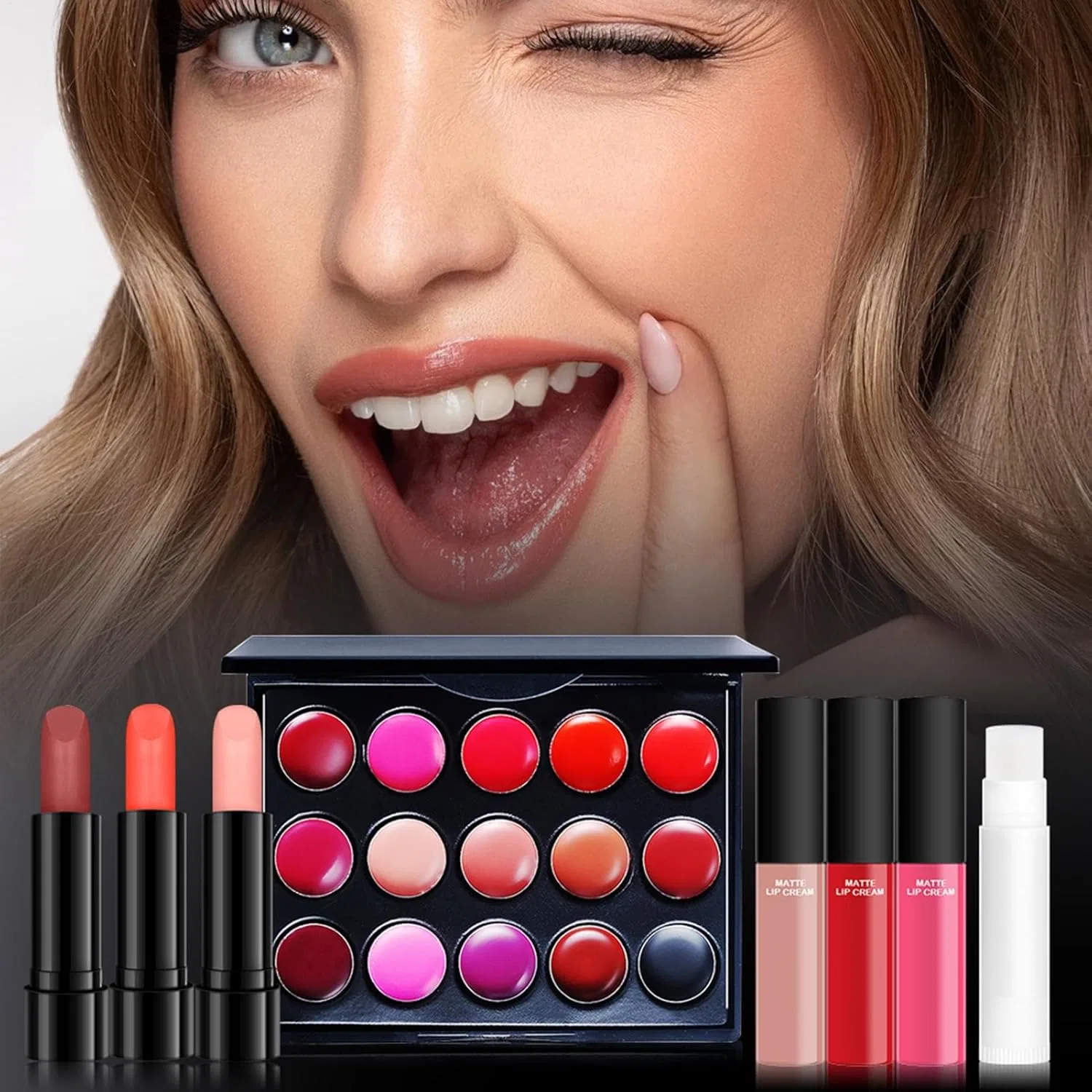 Набор косметики Full Beauty Makeup Set OneV FT 25 предметов мультицвет — фото 3