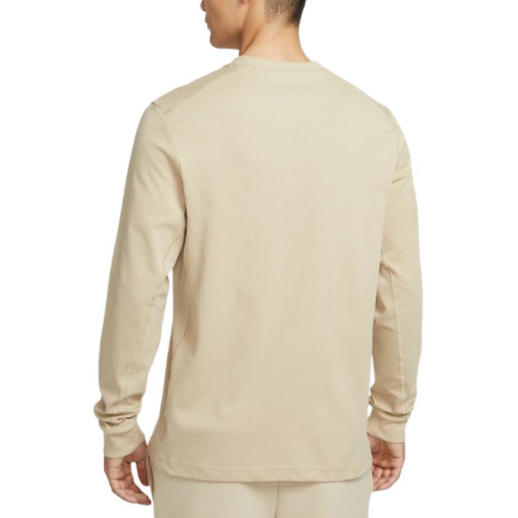 Мужская основная футболка Dri-FIT с длинным рукавом Nike, хаки — фото 3