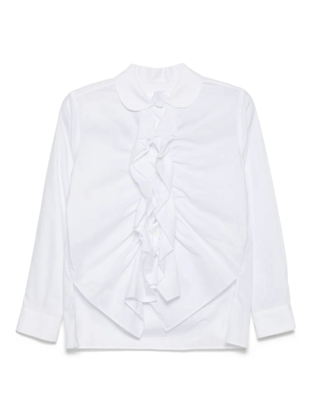 

Comme des Garçons TAO рубашка с оборками, белый