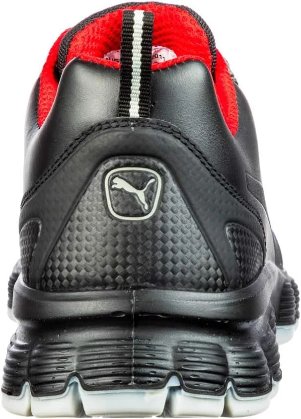 Мужские рабочие ботинки PUMA Safety Condor Low, защитная обувь, стальные защитные носки S3 ESD SRC, защита от электроники, неустойчивая подошва, белый/черный/красный — фото 4